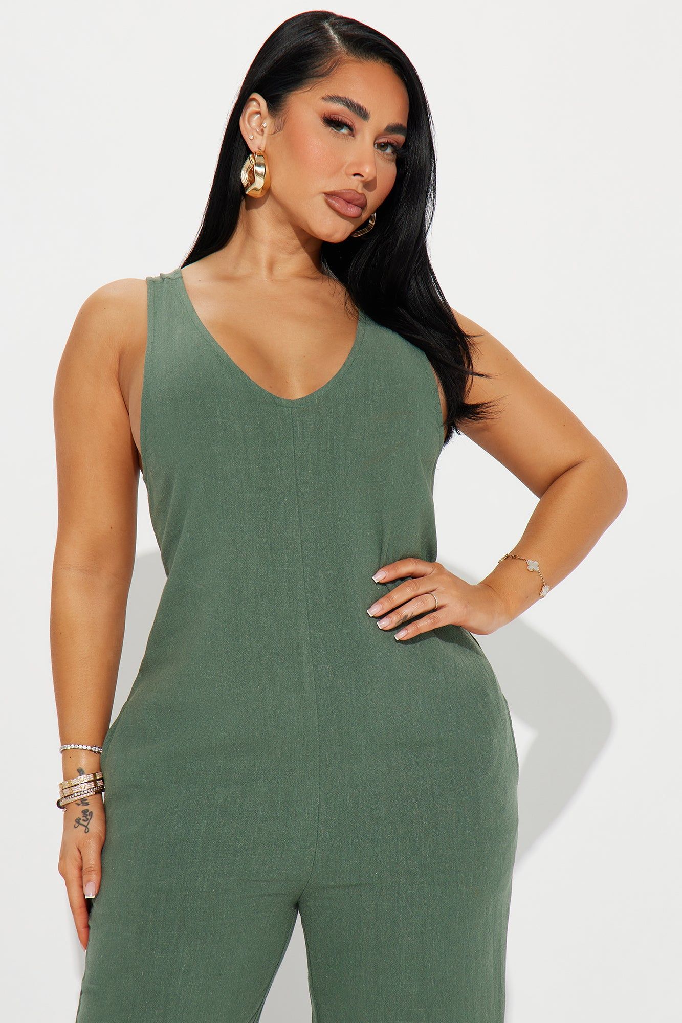 Won't Get Over You Jumpsuit - Green sold by Fashion Nova product image thumbnail 2