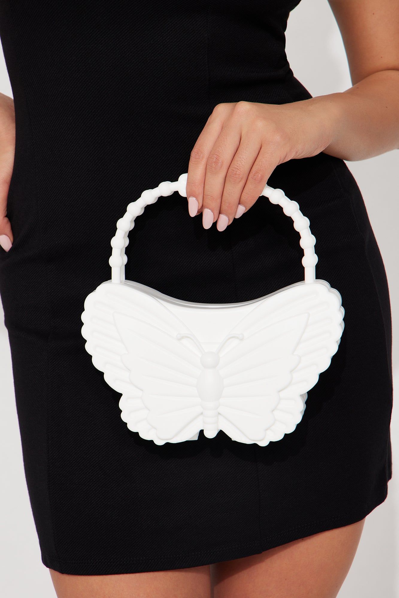 Beautiful Butterfly Handbag - White sold by Fashion Nova