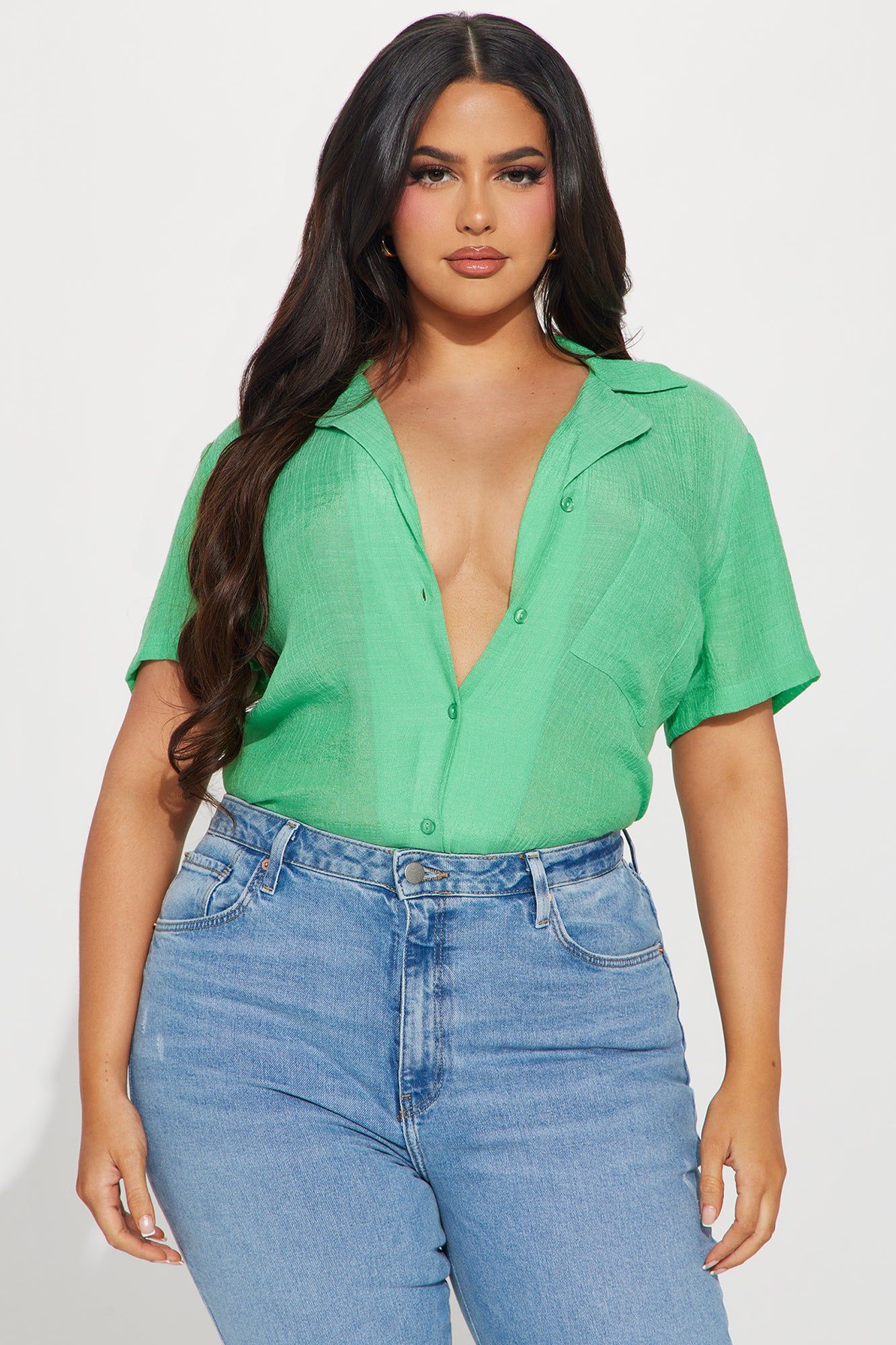 Dawn Shirt - Green sold by Fashion Nova product image thumbnail 4
