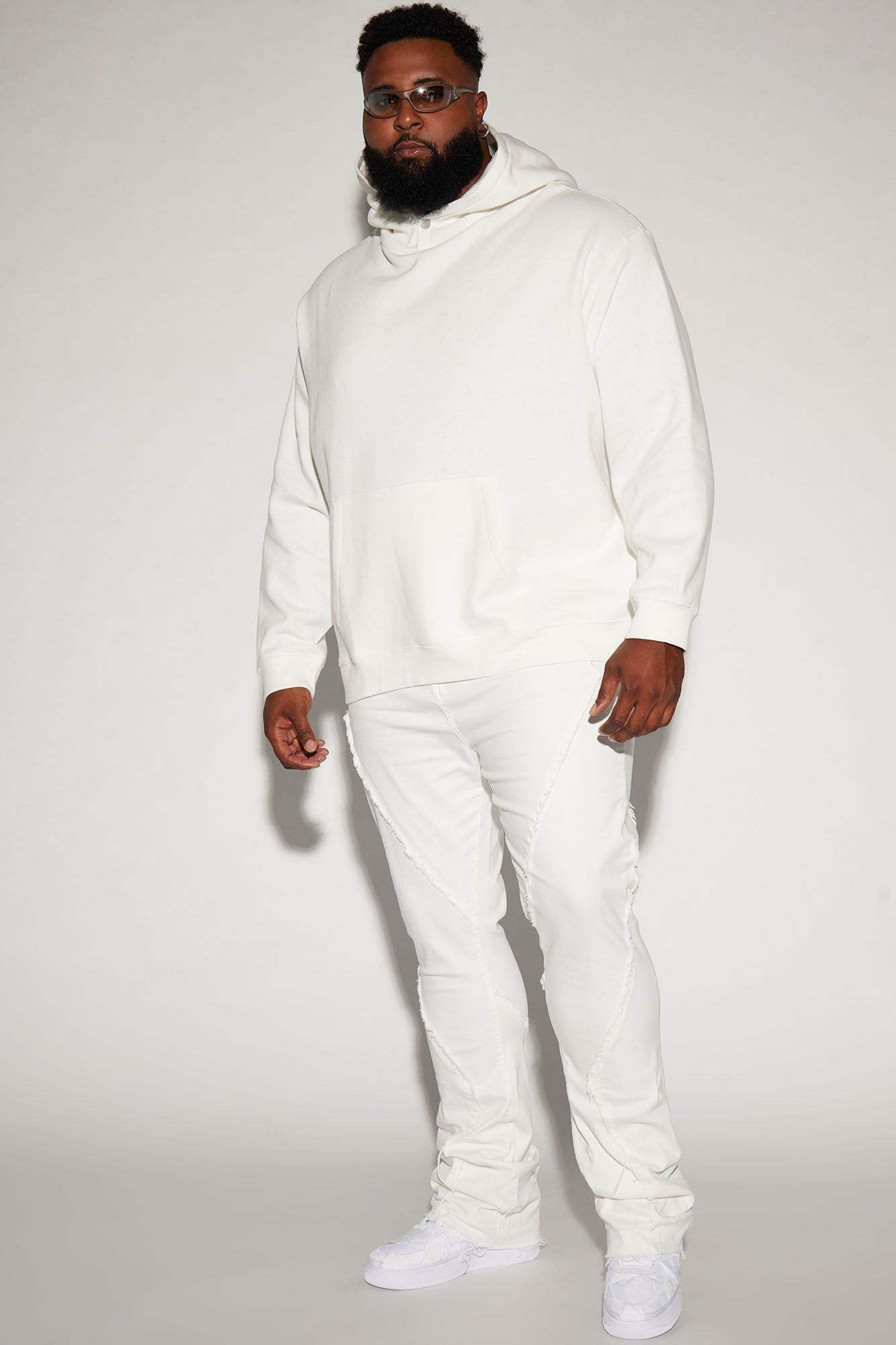 Tyson Hoodie With Snap Button - White sold by Fashion Nova product image thumbnail 5