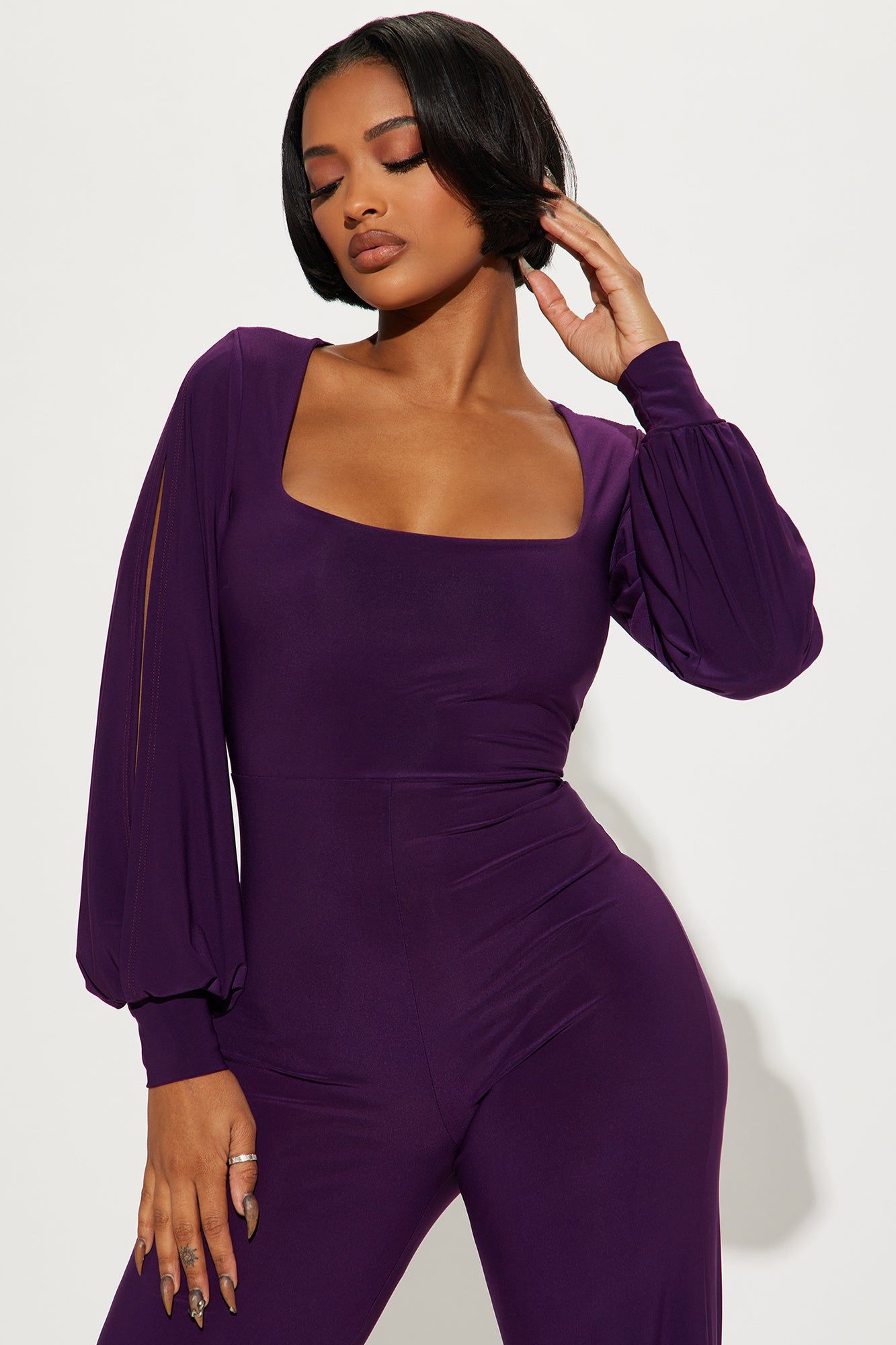 Ella Jumpsuit - Eggplant sold by Fashion Nova product image thumbnail 2
