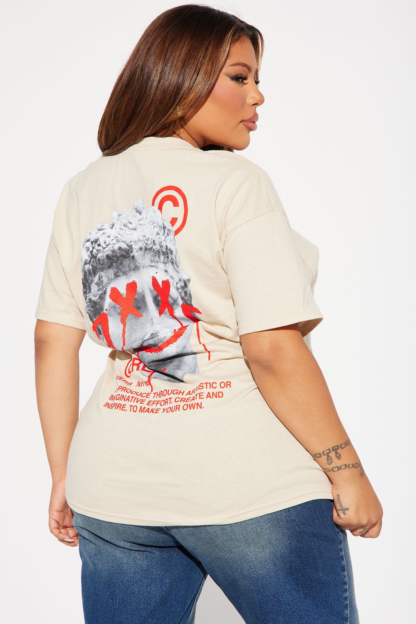 Create Art Tee - Sand sold by Fashion Nova product image thumbnail 6