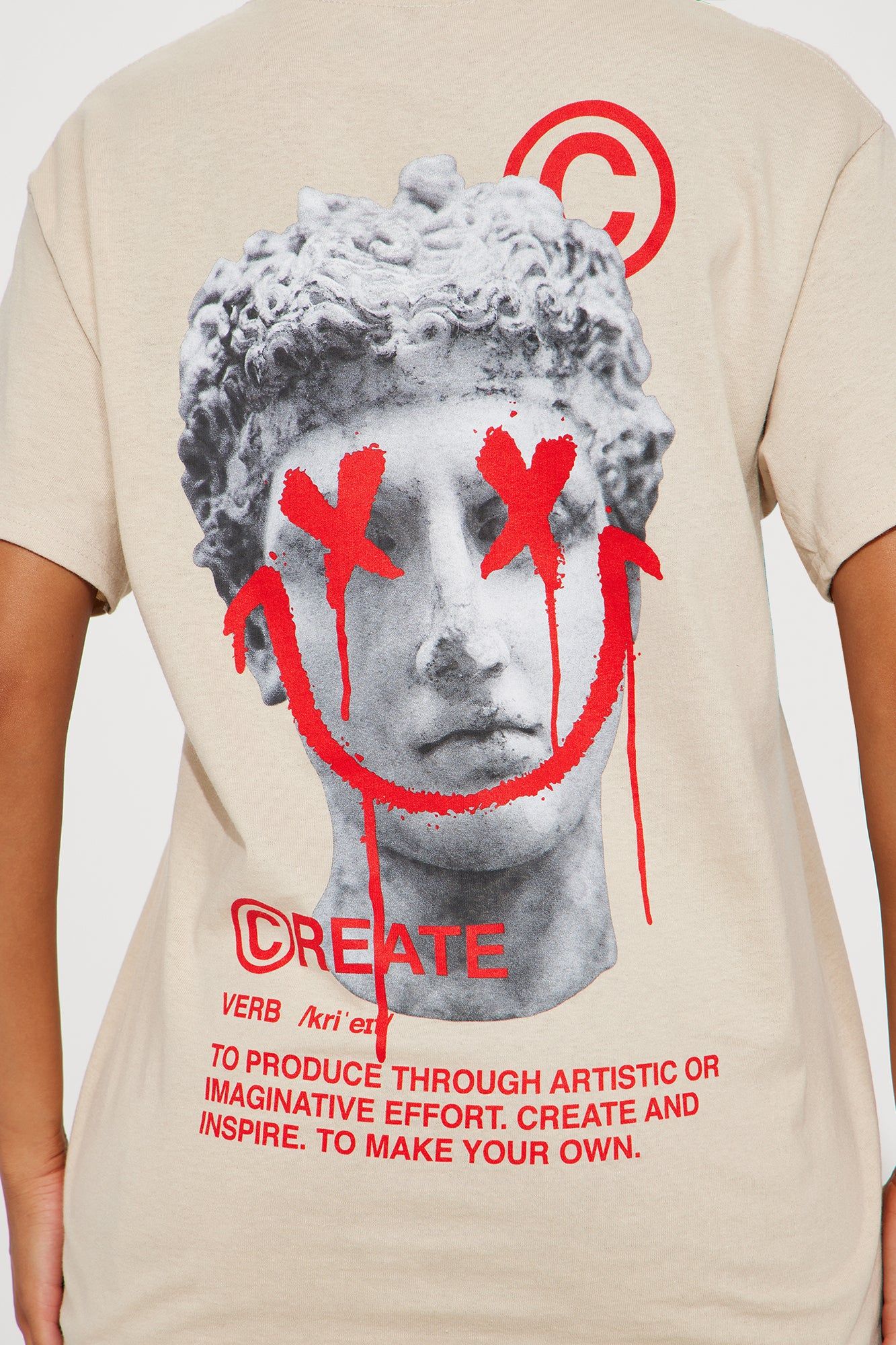 Create Art Tee - Sand sold by Fashion Nova product image thumbnail 4