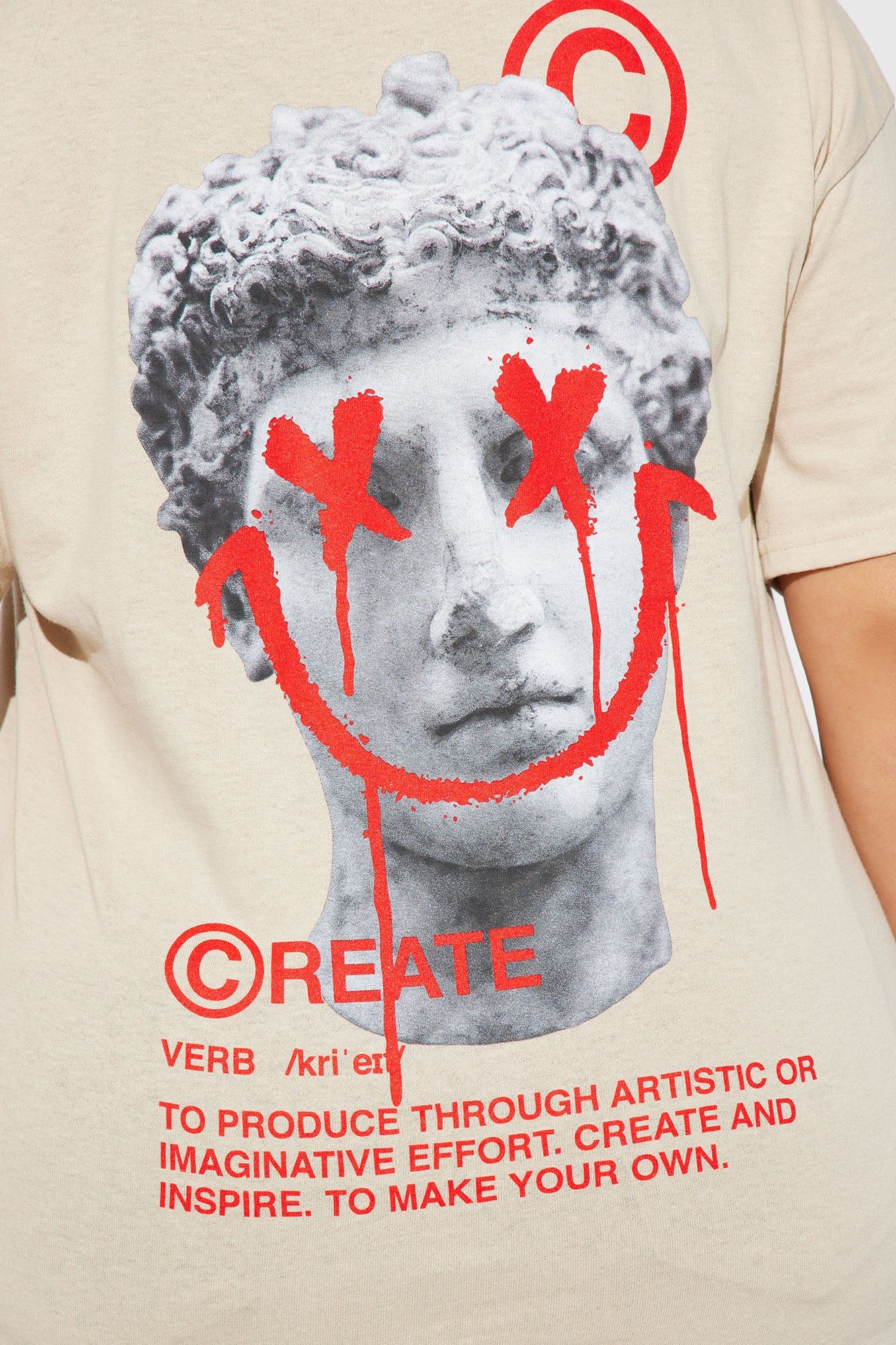 Create Art Tee - Sand sold by Fashion Nova product image thumbnail 8