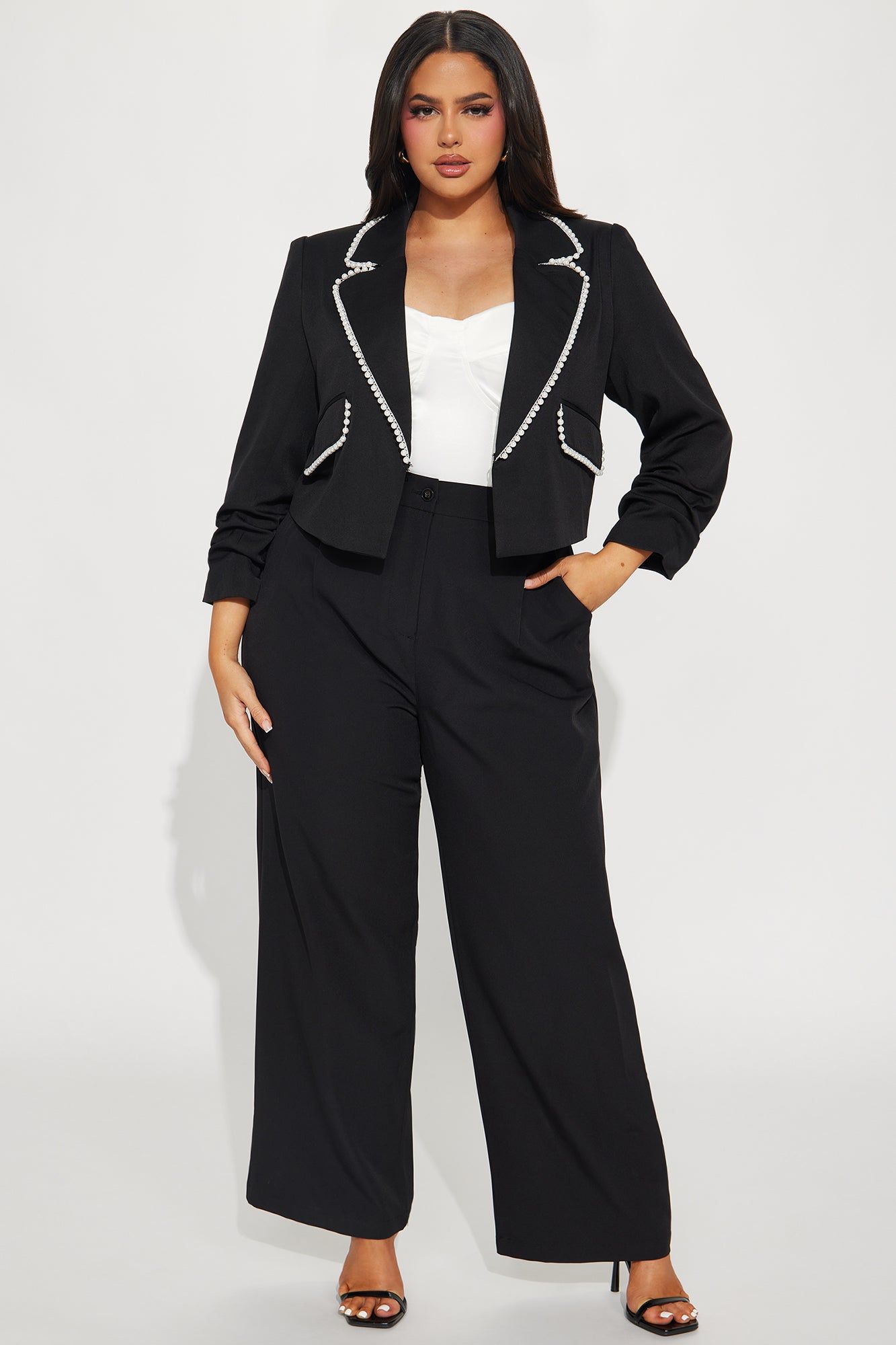 Girls Love Pearls Blazer - Black sold by Fashion Nova product image thumbnail 5