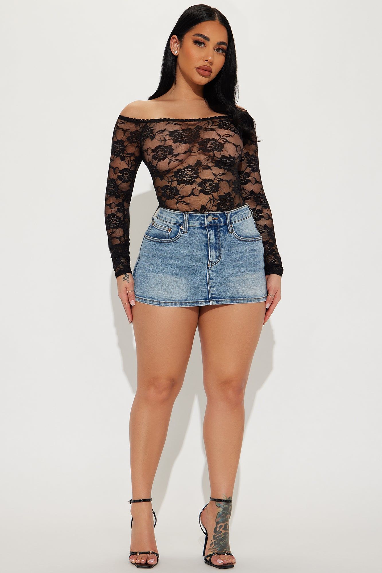 Girl Dinner Lace Bodysuit - Black sold by Fashion Nova product image thumbnail 2