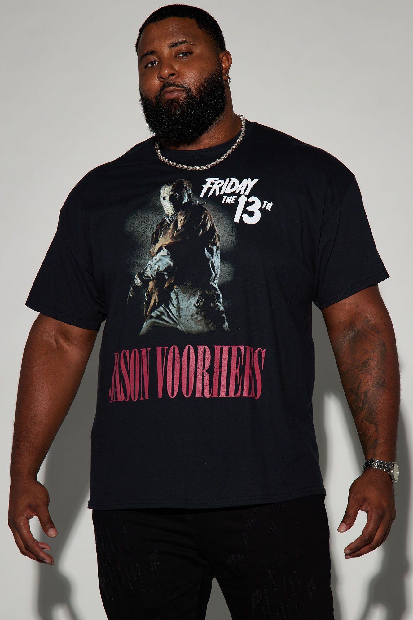 Friday The 13th Jason Voorhees Short Sleeve Tee - Black sold by Fashion Nova product image thumbnail 4