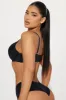 Full Heart Push Up Microfiber Bra - Black sold by Fashion Nova