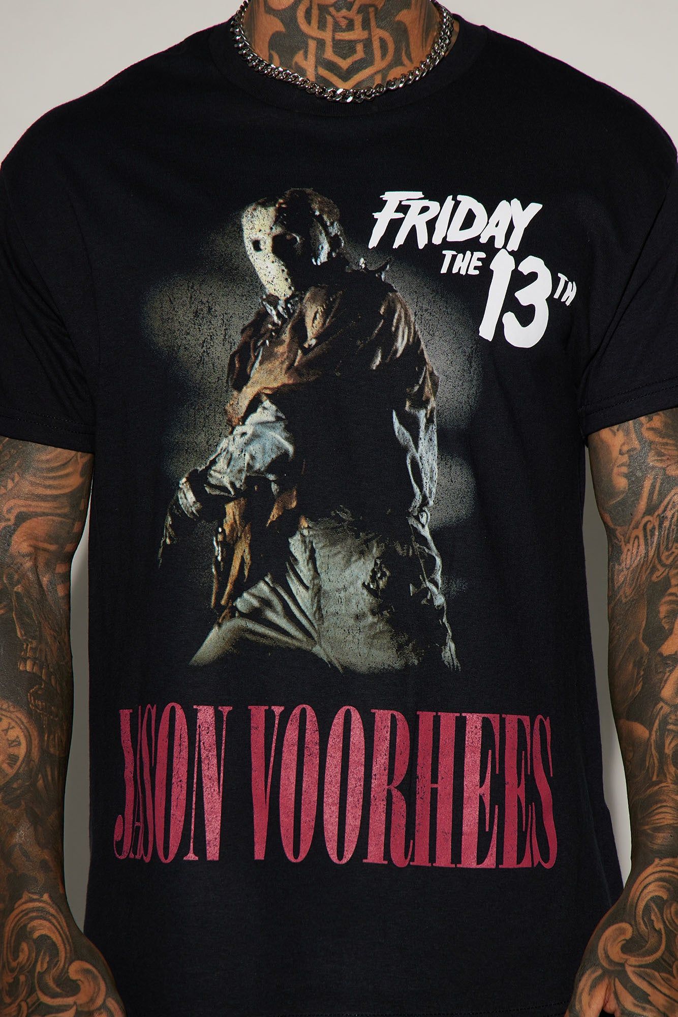 Friday The 13th Jason Voorhees Short Sleeve Tee - Black sold by Fashion Nova product image thumbnail 3