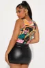 Brittany Baroque Yummy Bodysuit - Black/combo sold by Fashion Nova