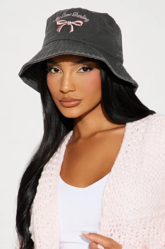 My Love Darling Bucket Hat - Black/combo made by Fashion Nova