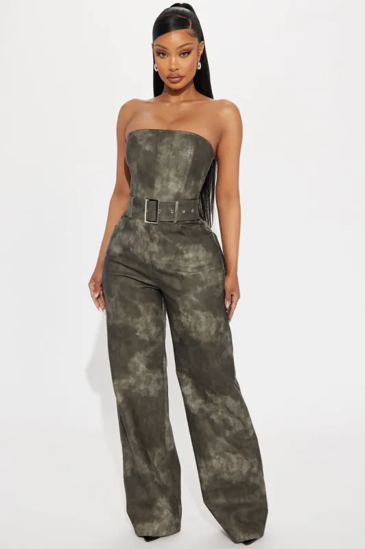 One Time Offer Jumpsuit - Grey sold by Fashion Nova