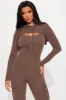 Everyday Grind Jumpsuit Set - Brown sold by Fashion Nova