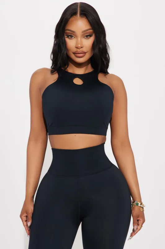 Hit Your Mark Elevate Sports Bra - Black sold by Fashion Nova