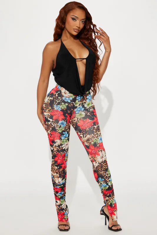 Making A Comeback Stacked Legging - Multi Color sold by Fashion Nova