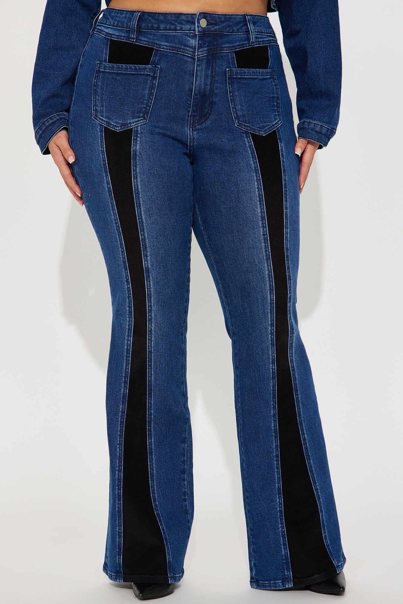 Splitting Ways Stretch Flare Jeans - Medium Wash sold by Fashion Nova product image thumbnail 5