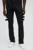Pleat Me Down Stacked Skinny Flare Pants - Black sold by Fashion Nova