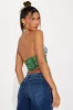 Arianna Halter Corset Top - Green/combo sold by Fashion Nova