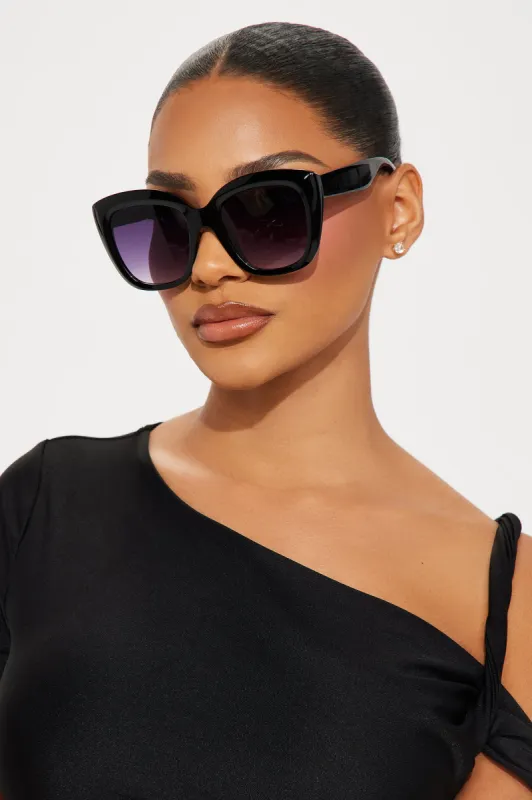 What A Catch Sunglasses - Black sold by Fashion Nova