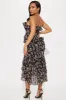 Sweet Things Chiffon Maxi Dress - Black/combo sold by Fashion Nova