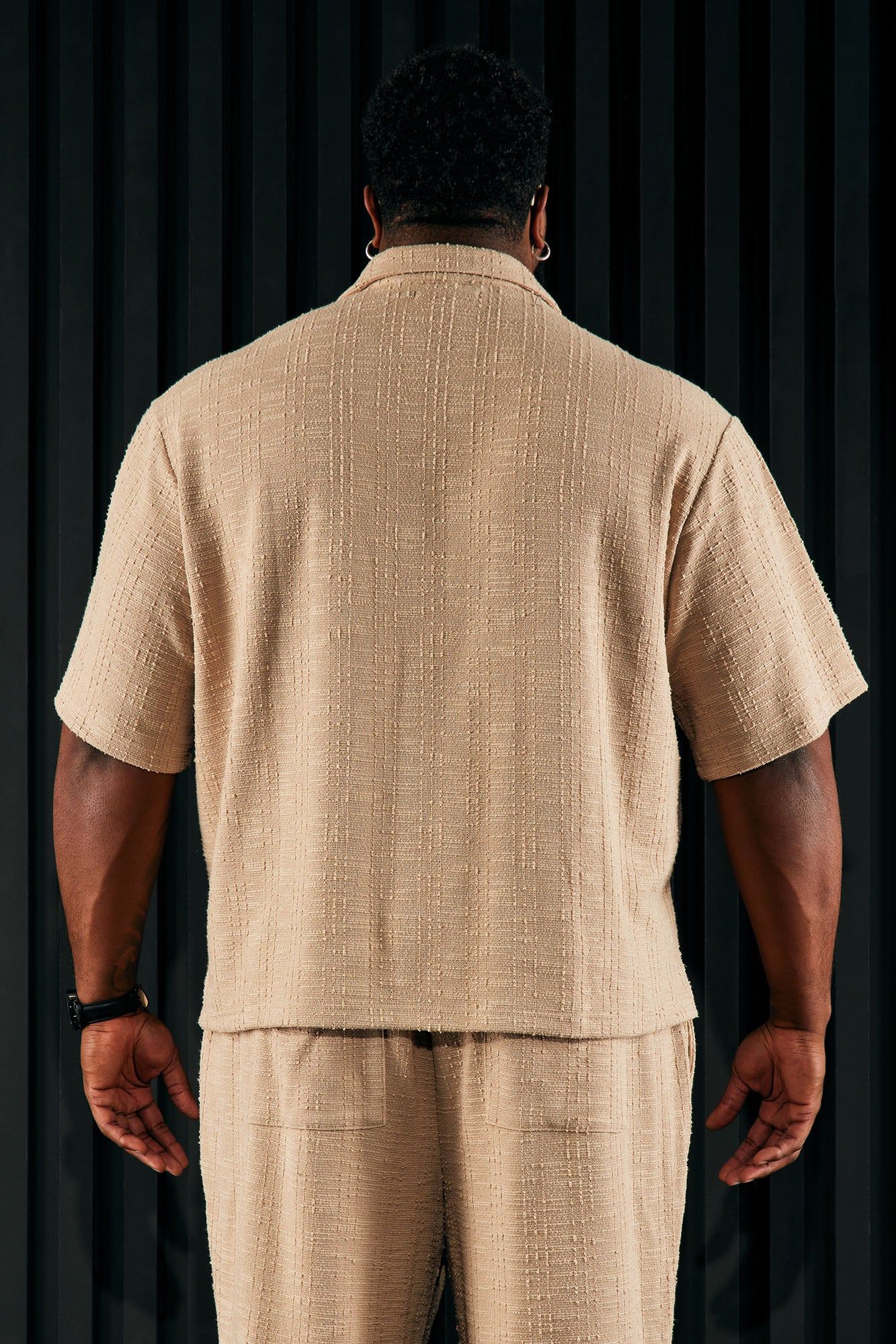 Jordan Textured Button Up Shirt - Tan sold by Fashion Nova product image thumbnail 10