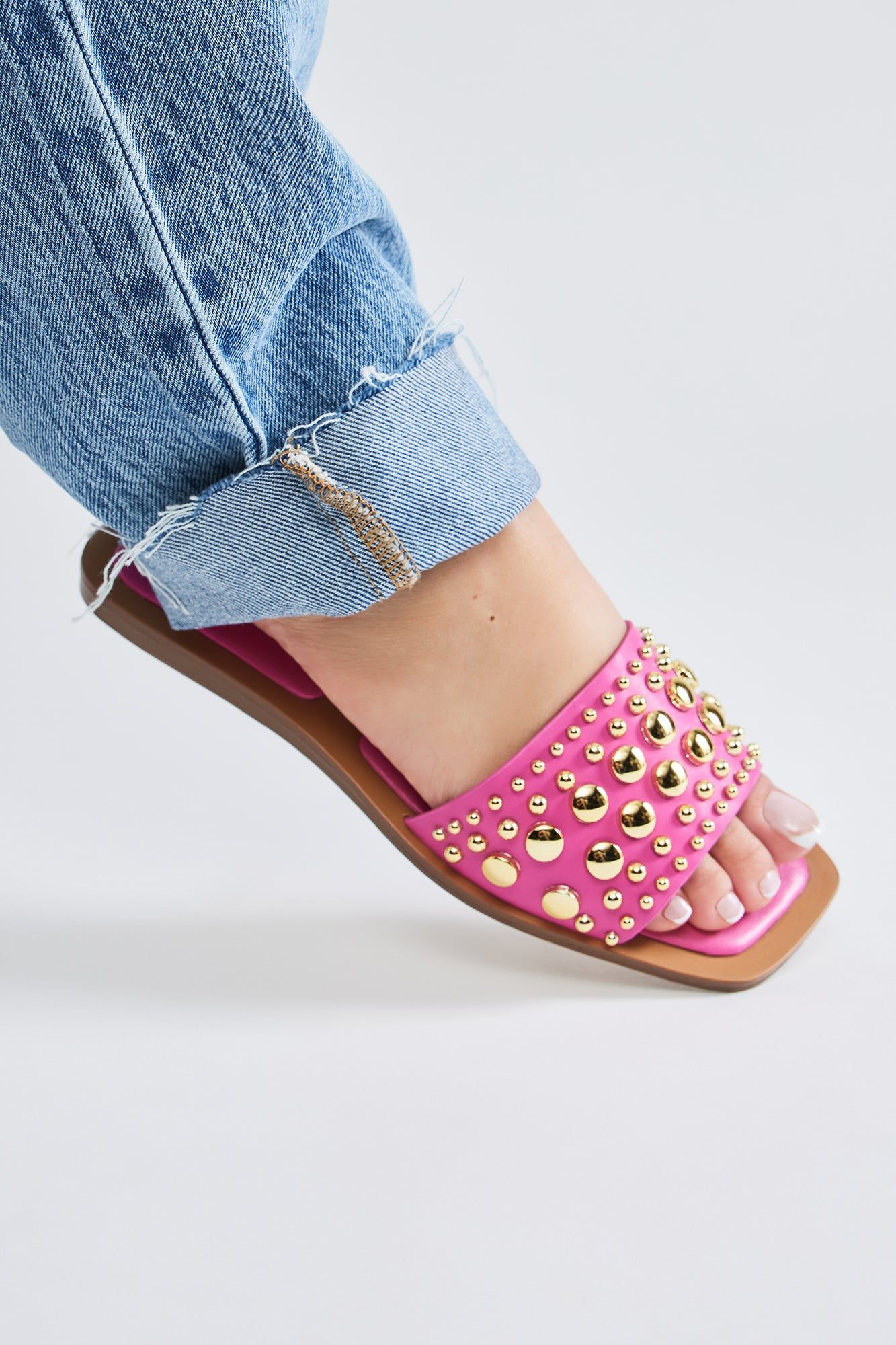 Easy On The Eyes Flat Sandals - Pink sold by Fashion Nova product image thumbnail 2