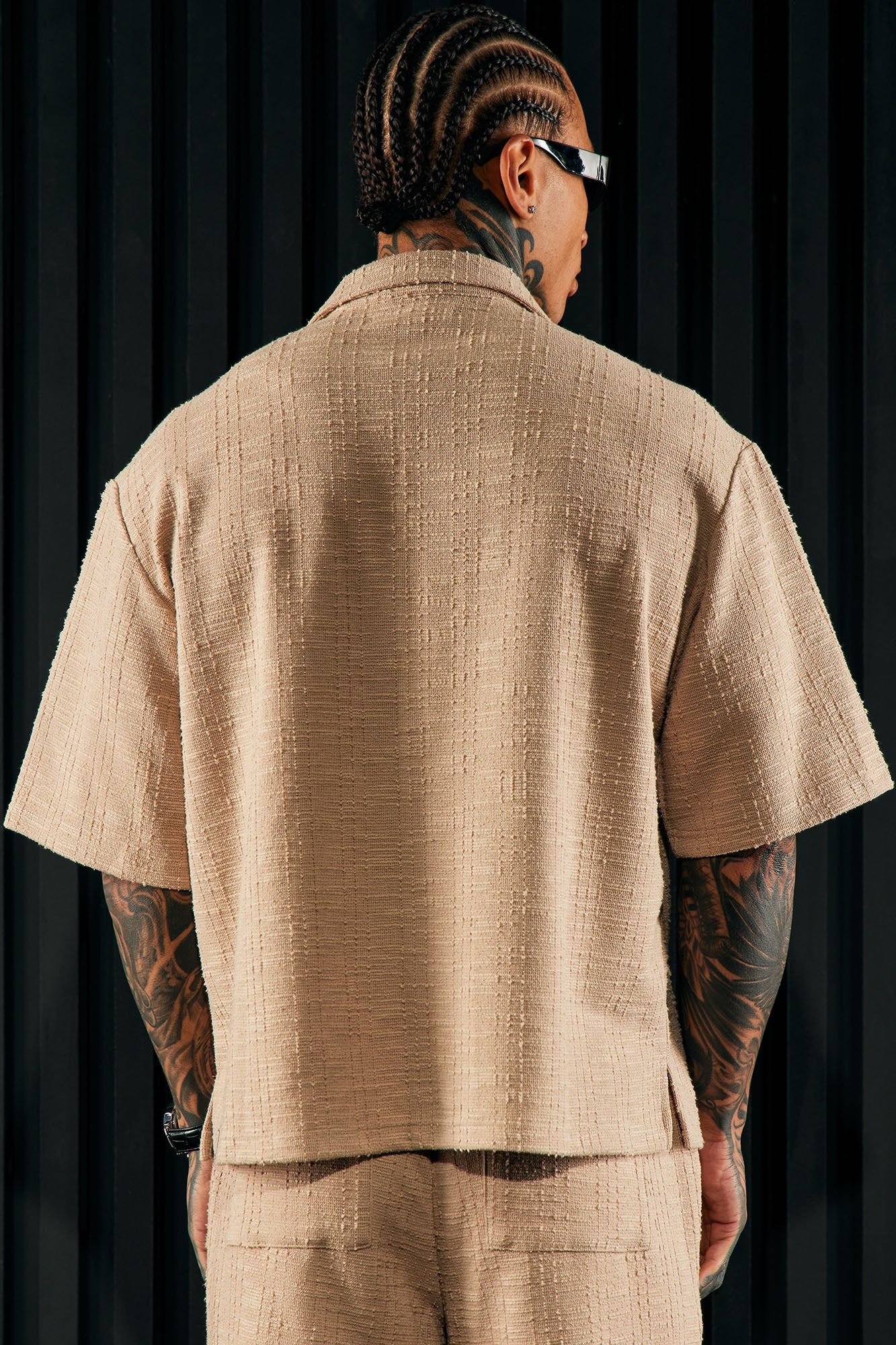 Jordan Textured Button Up Shirt - Tan sold by Fashion Nova product image thumbnail 3