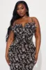Sweet Things Chiffon Maxi Dress - Black/combo sold by Fashion Nova