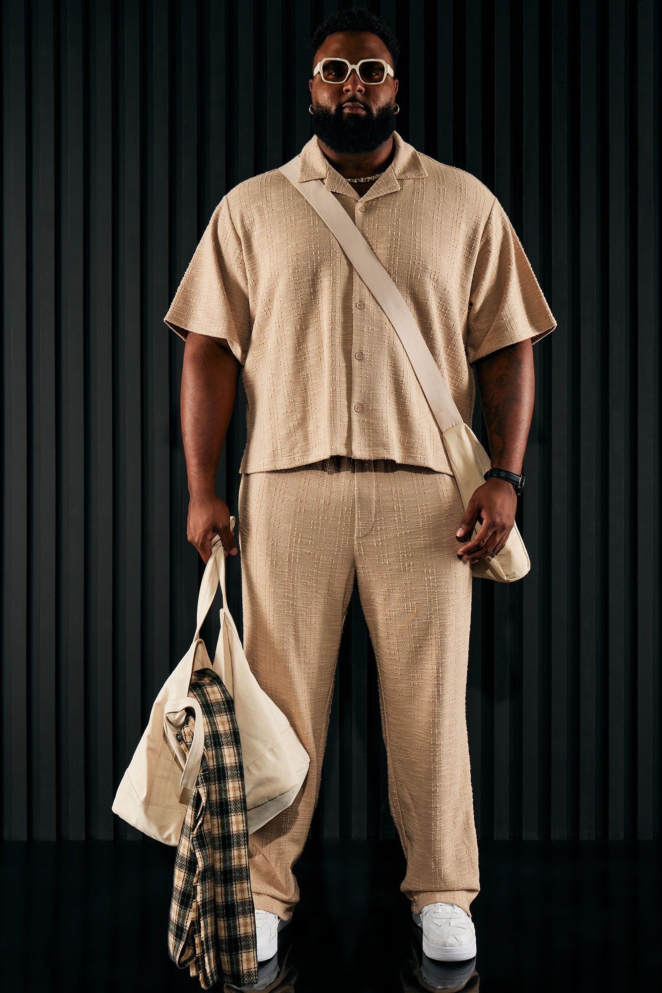 Jordan Textured Button Up Shirt - Tan sold by Fashion Nova product image thumbnail 9