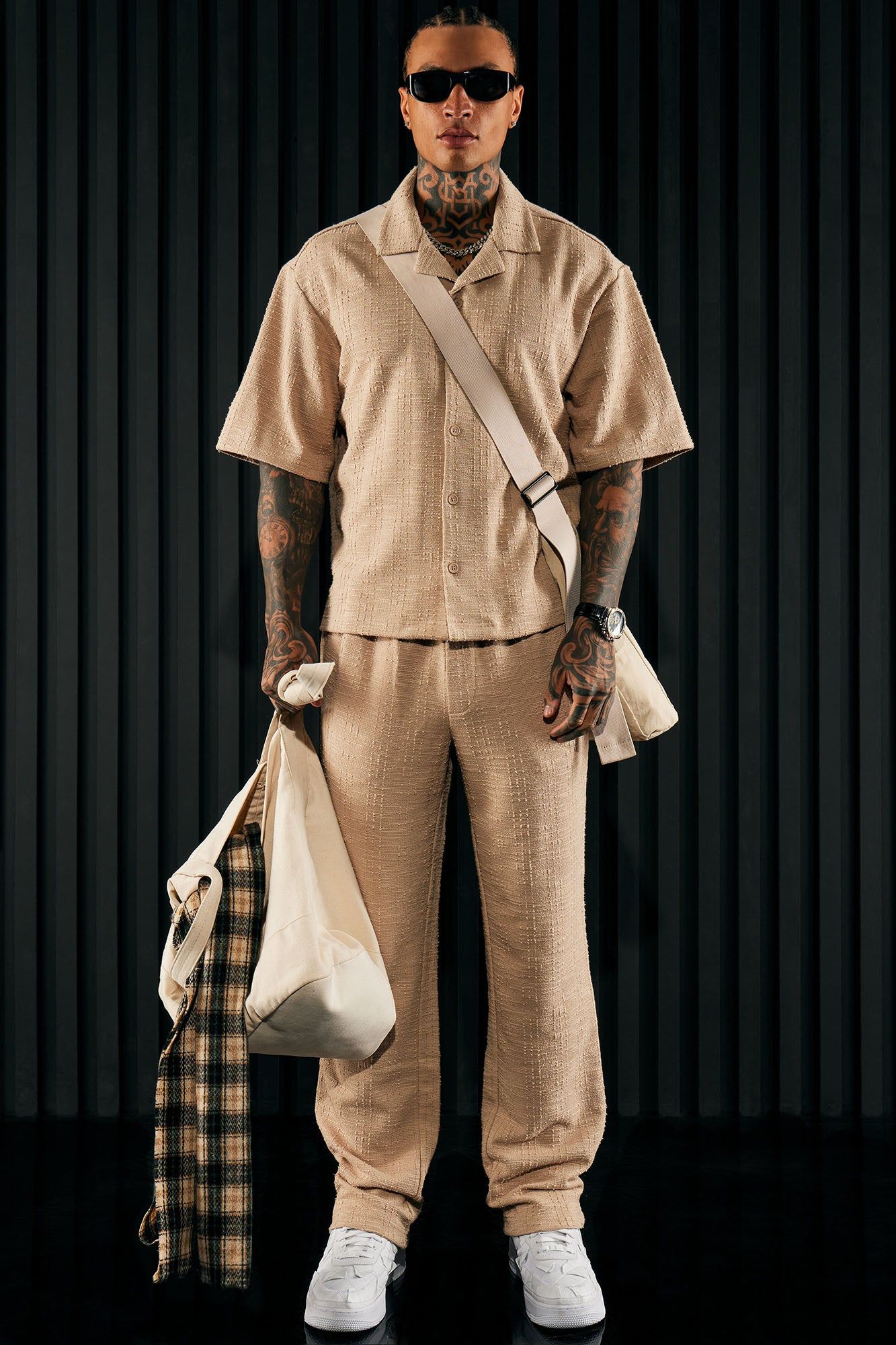 Jordan Textured Button Up Shirt - Tan sold by Fashion Nova product image thumbnail 2