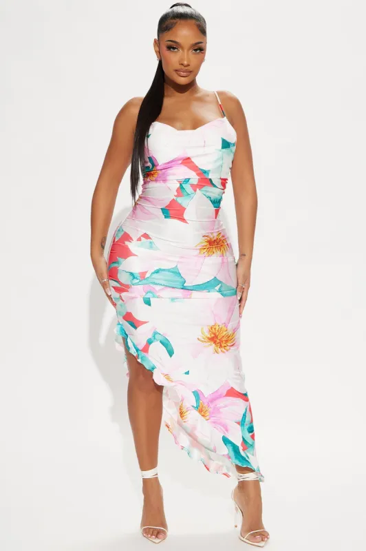 Gina Floral Maxi Dress - Multi Color sold by Fashion Nova