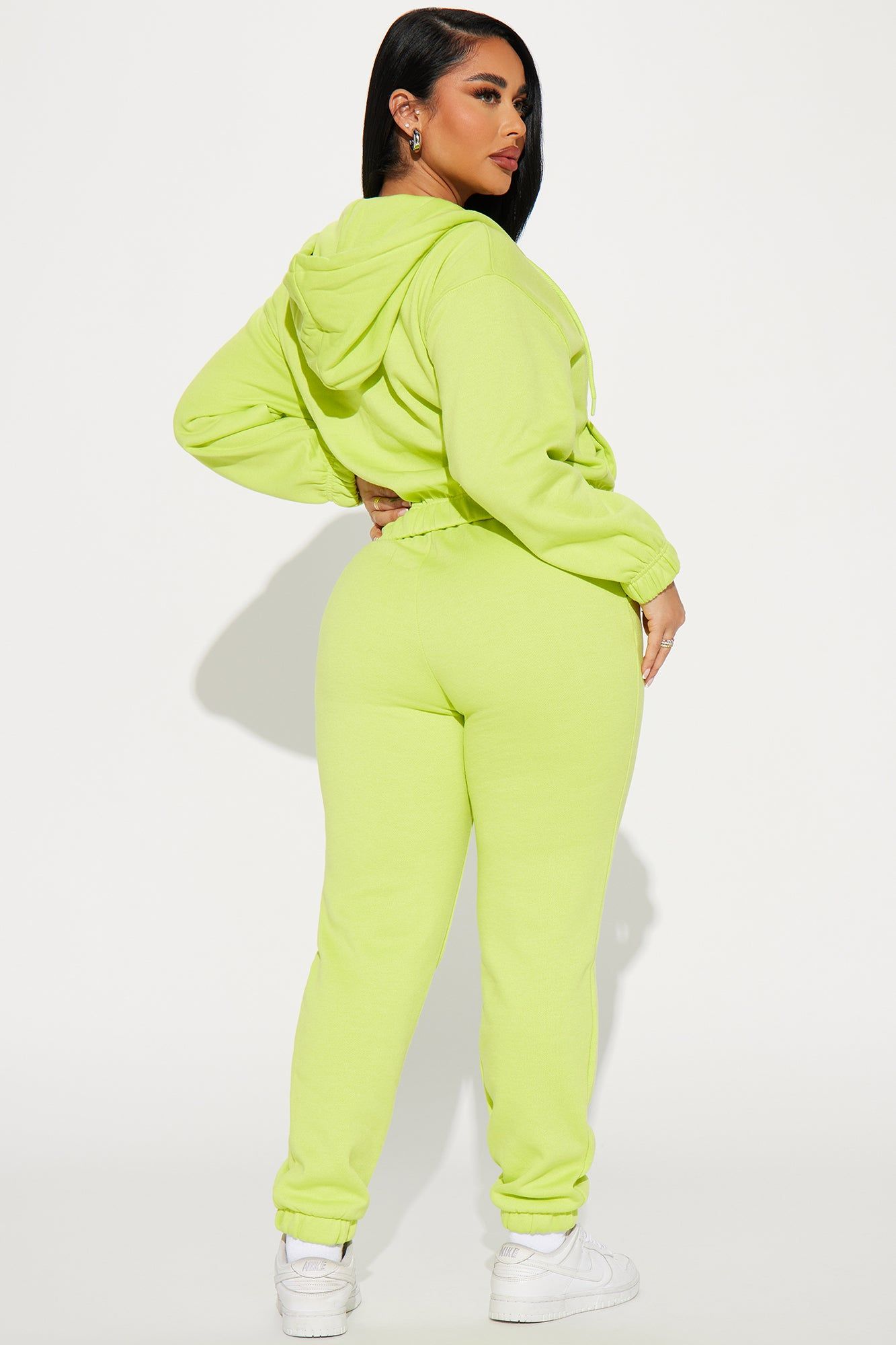 Endless Trips Fleece Jogger Set - Lime sold by Fashion Nova product image thumbnail 3