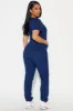 Working Overtime Jogger 4FLEX Uniform Scrub Set - Navy sold by Fashion Nova