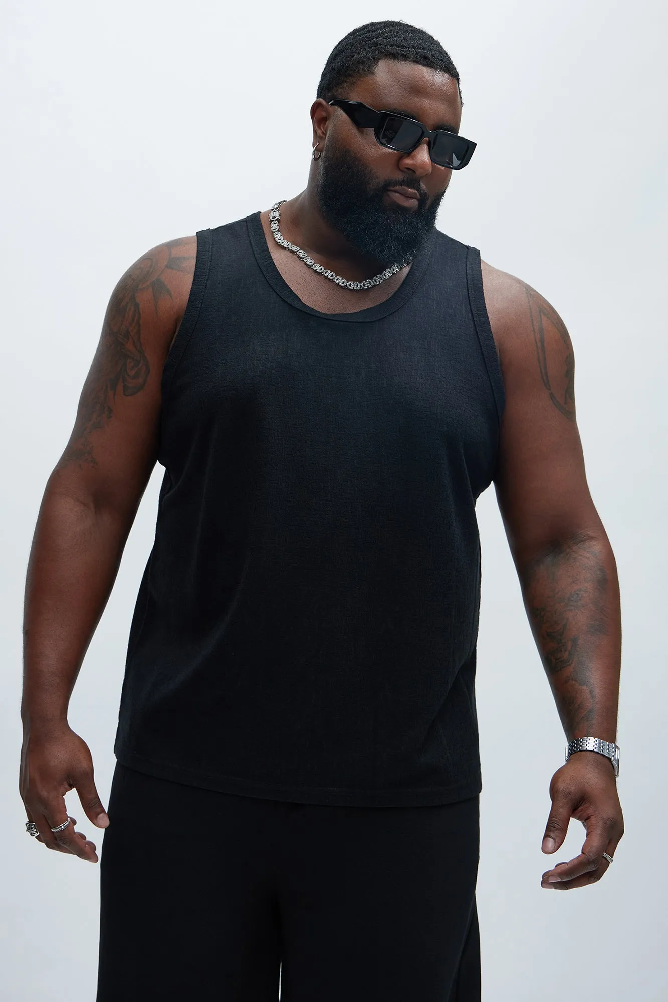 Henrik Textured Tank - Black sold by Fashion Nova product image thumbnail 5