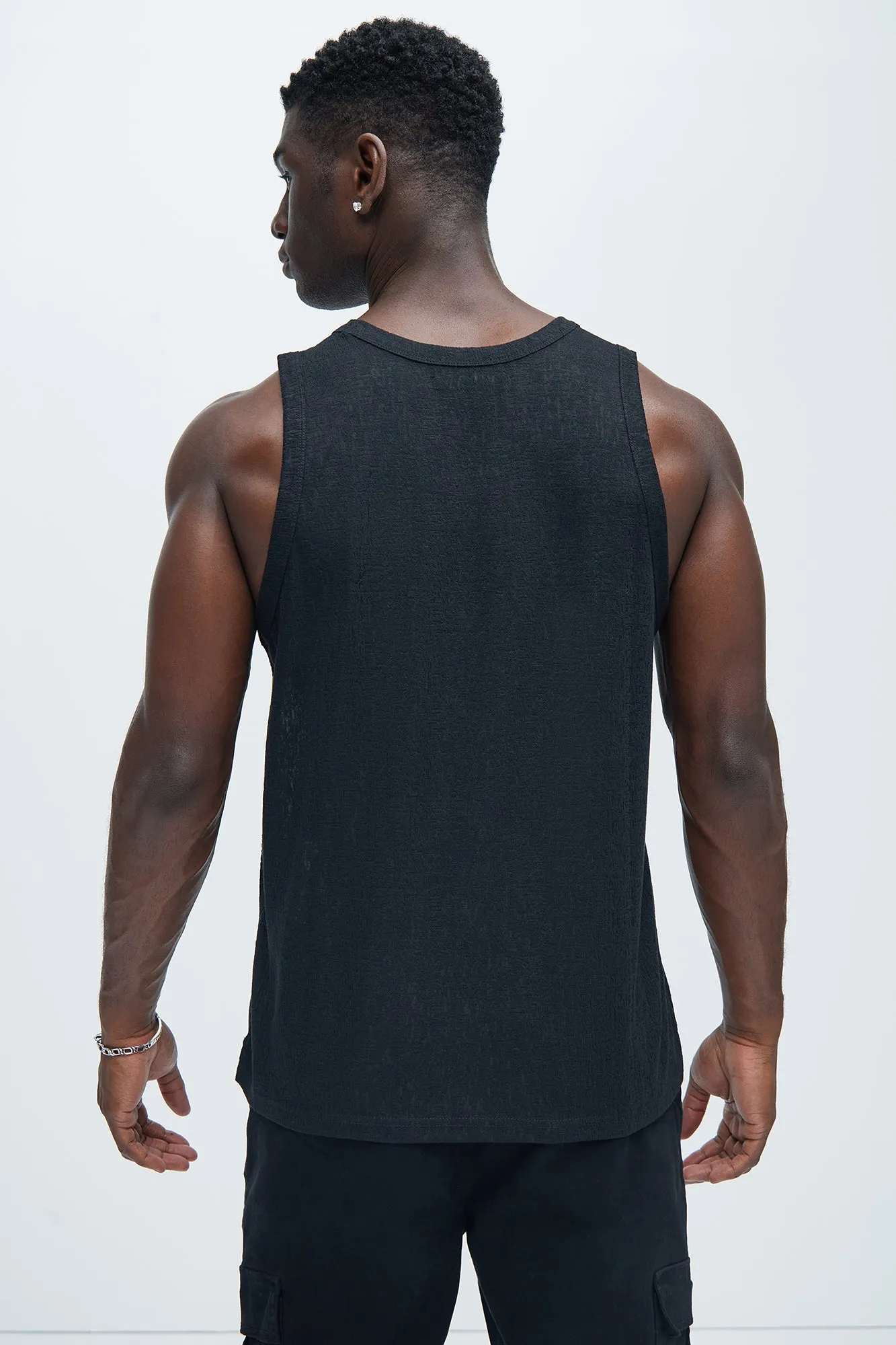 Henrik Textured Tank - Black sold by Fashion Nova product image thumbnail 4