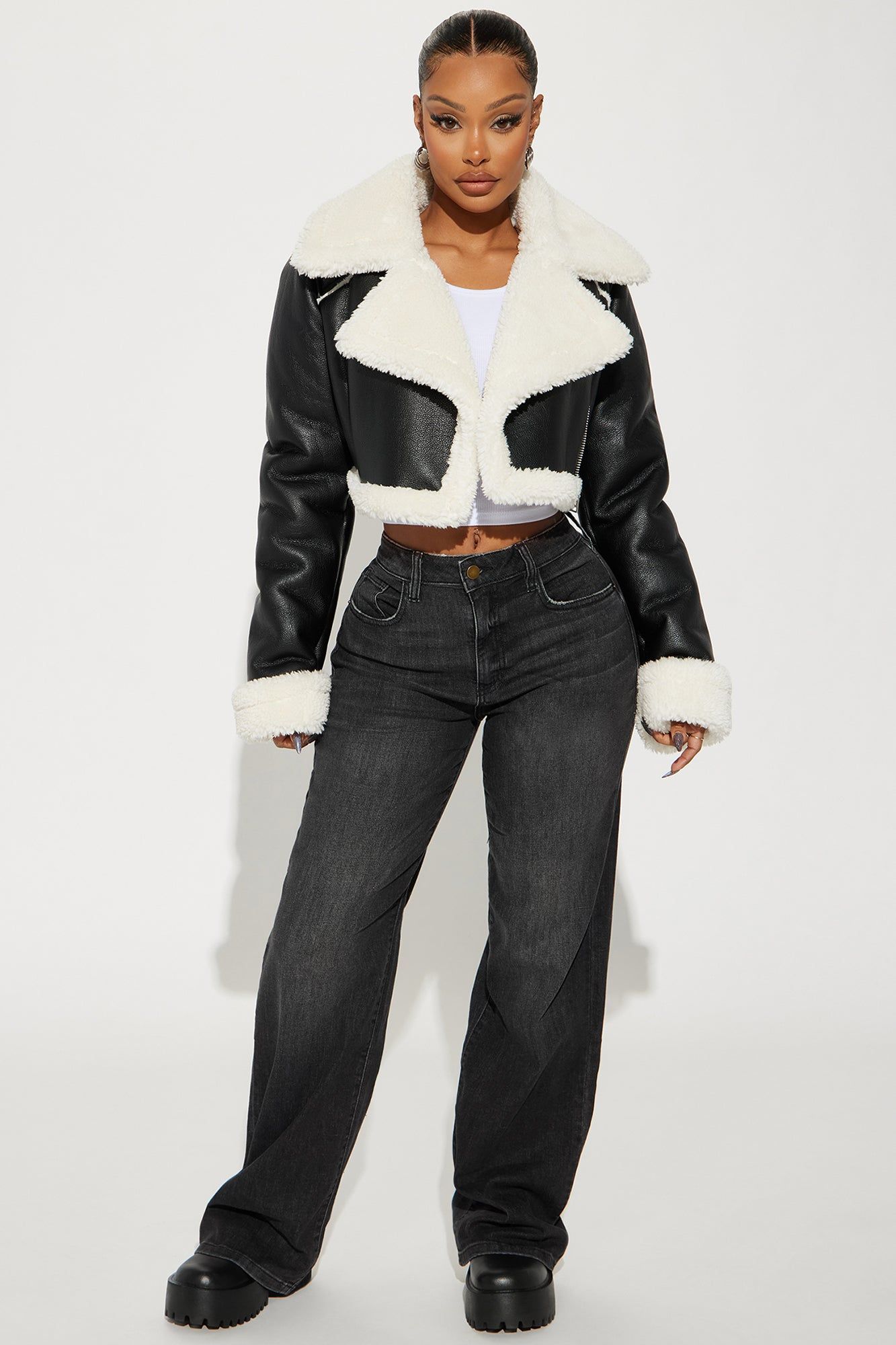 Crossing Ways Moto Jacket - Brown sold by Fashion Nova product image thumbnail 2