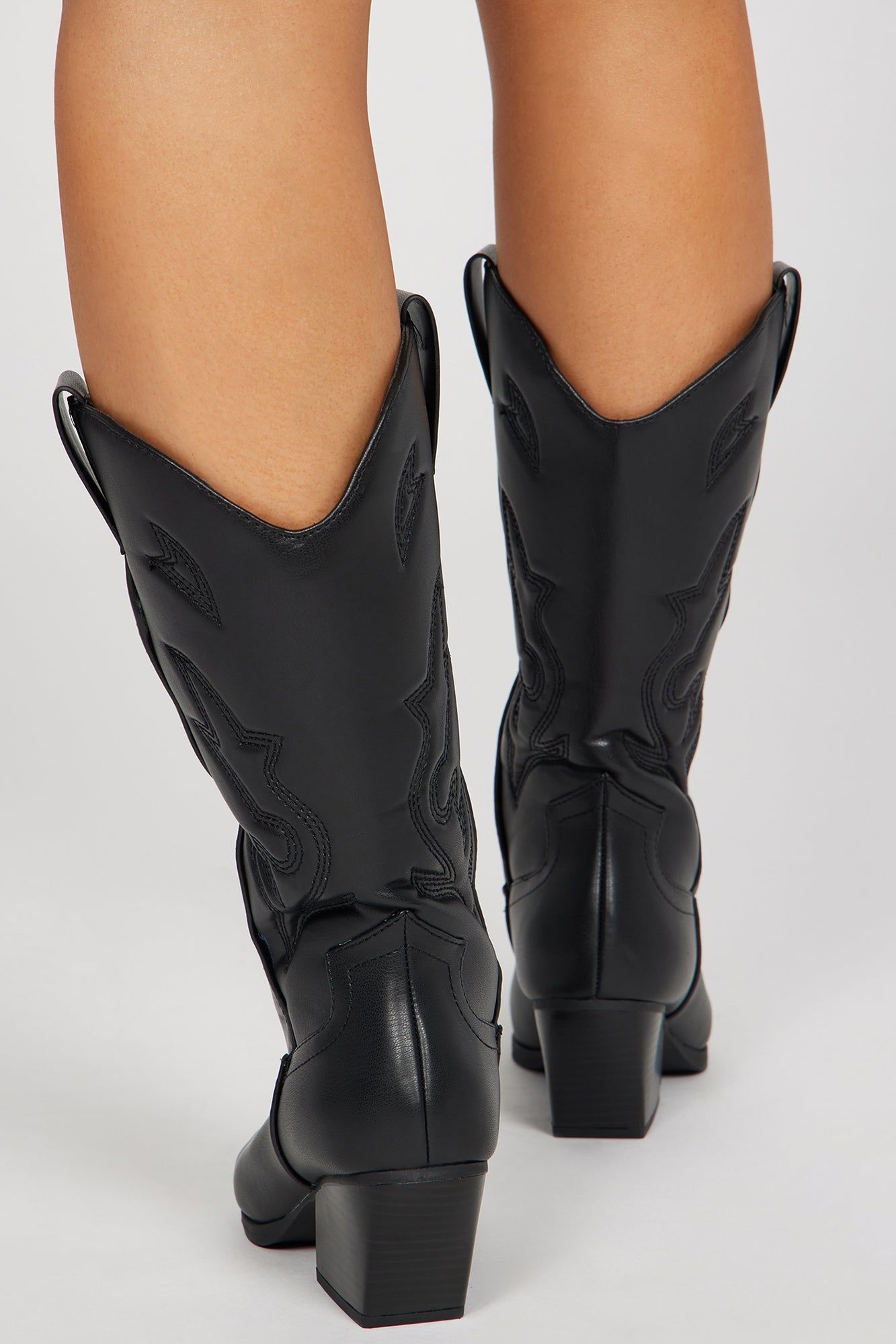 Western Dreams Knee High Boots - Black sold by Fashion Nova product image thumbnail 4