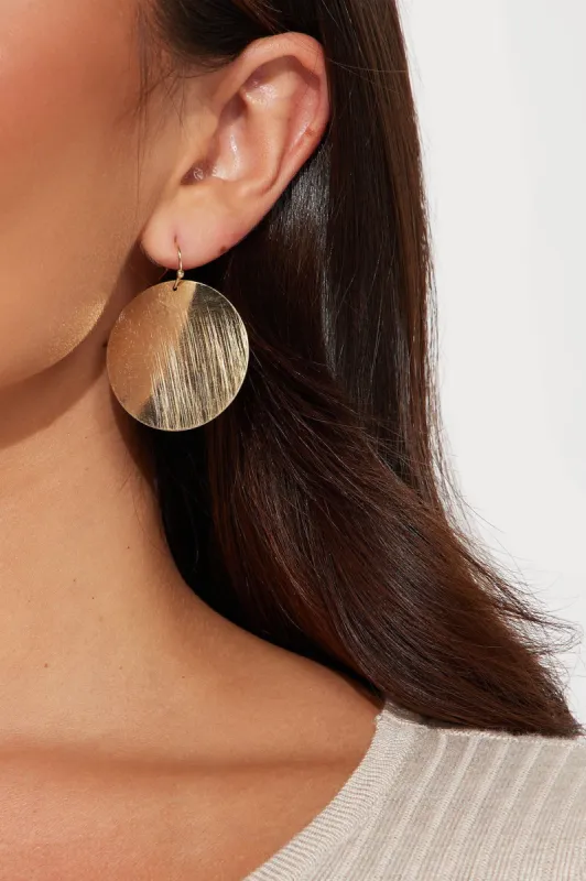 Queen Of Them All Earrings - Gold sold by Fashion Nova