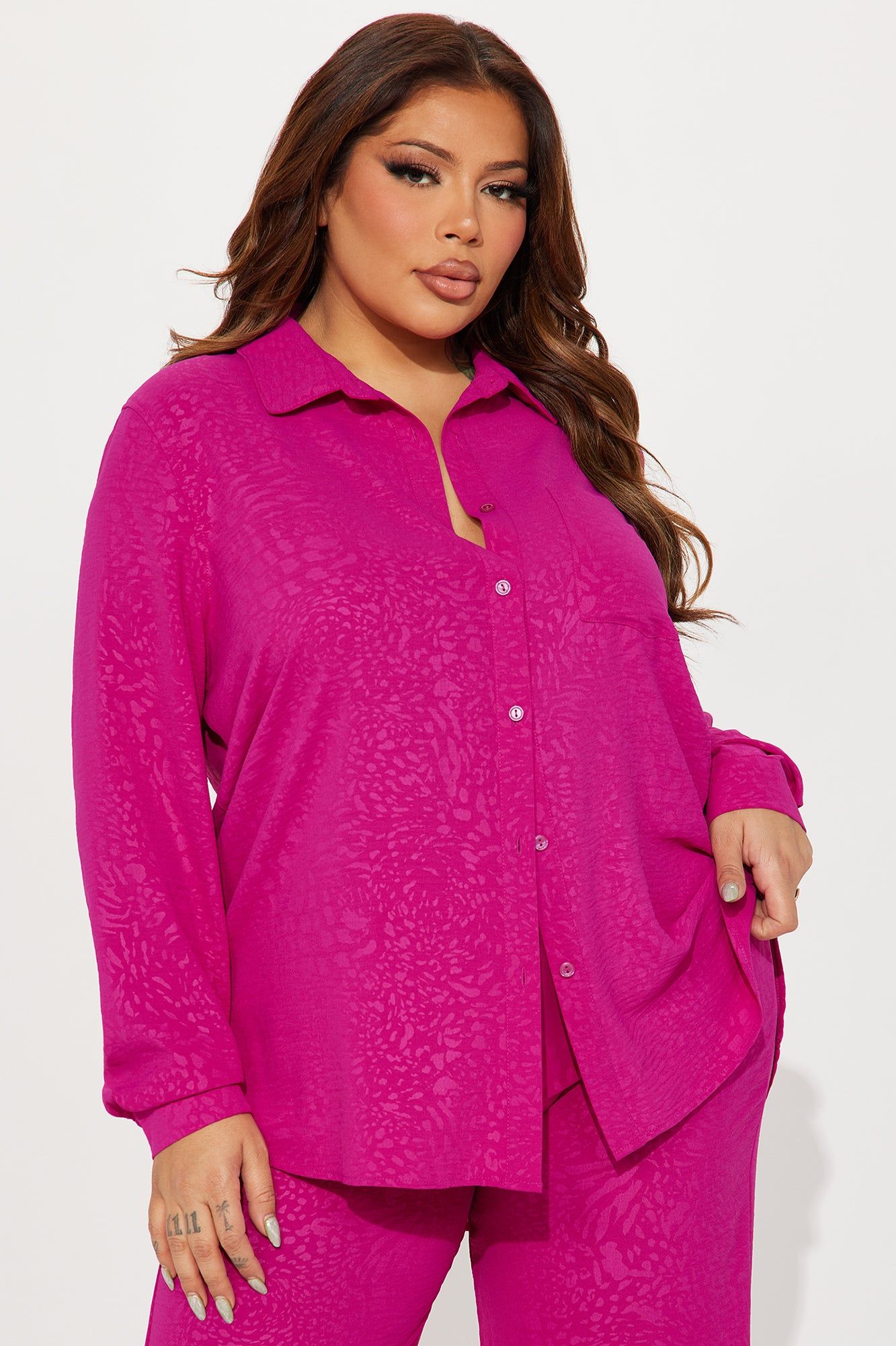 Wild Side Pant Set - Magenta sold by Fashion Nova product image thumbnail 5