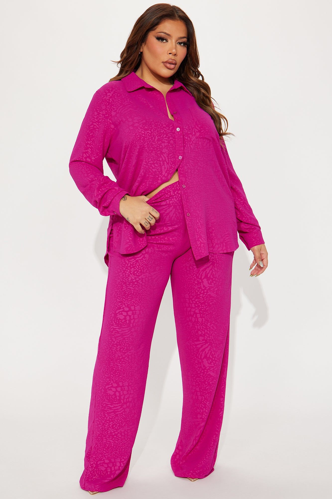 Wild Side Pant Set - Magenta sold by Fashion Nova product image thumbnail 4