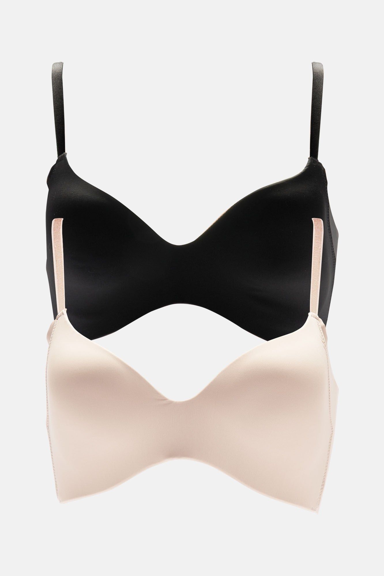 Oh So Smooth 2 Pack Smoothing Bra - Taupe sold by Fashion Nova