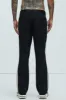 Dix Gabardine Slim Flare Trousers - Black/combo sold by Fashion Nova