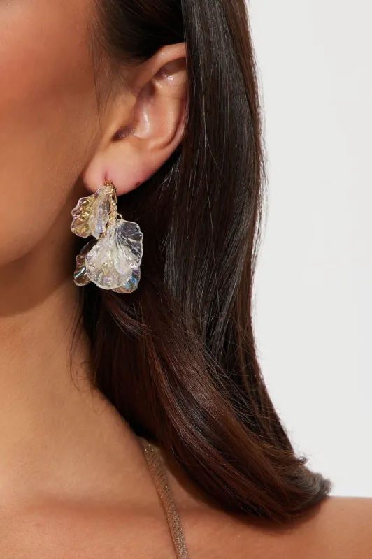 Beyond The Best Drop Earrings - Iridescent sold by Fashion Nova