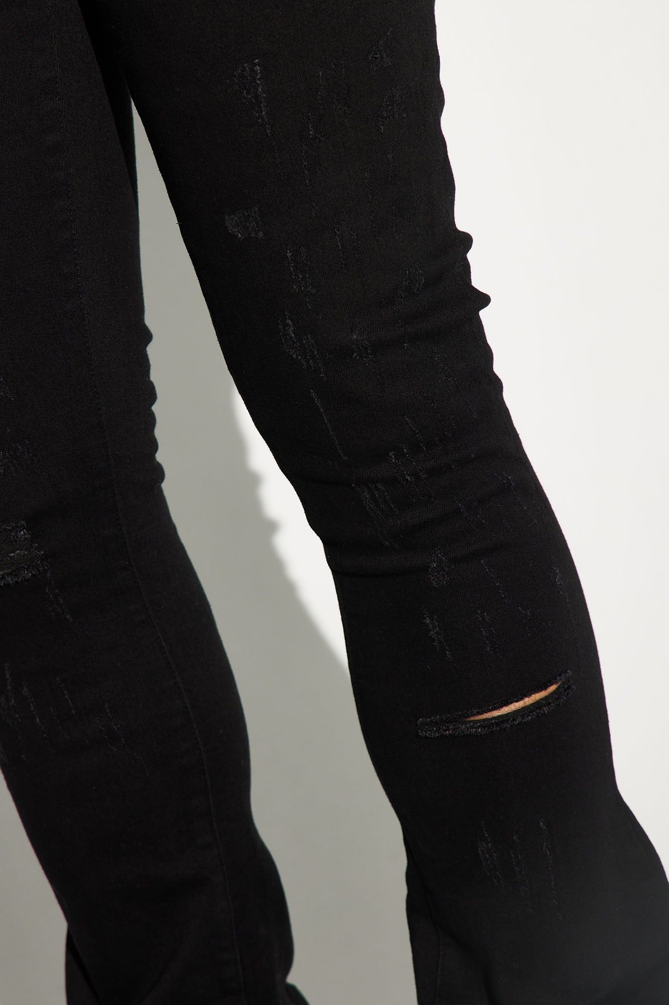 Walk With It Stacked Skinny Flare Jeans - Black sold by Fashion Nova product image thumbnail 4