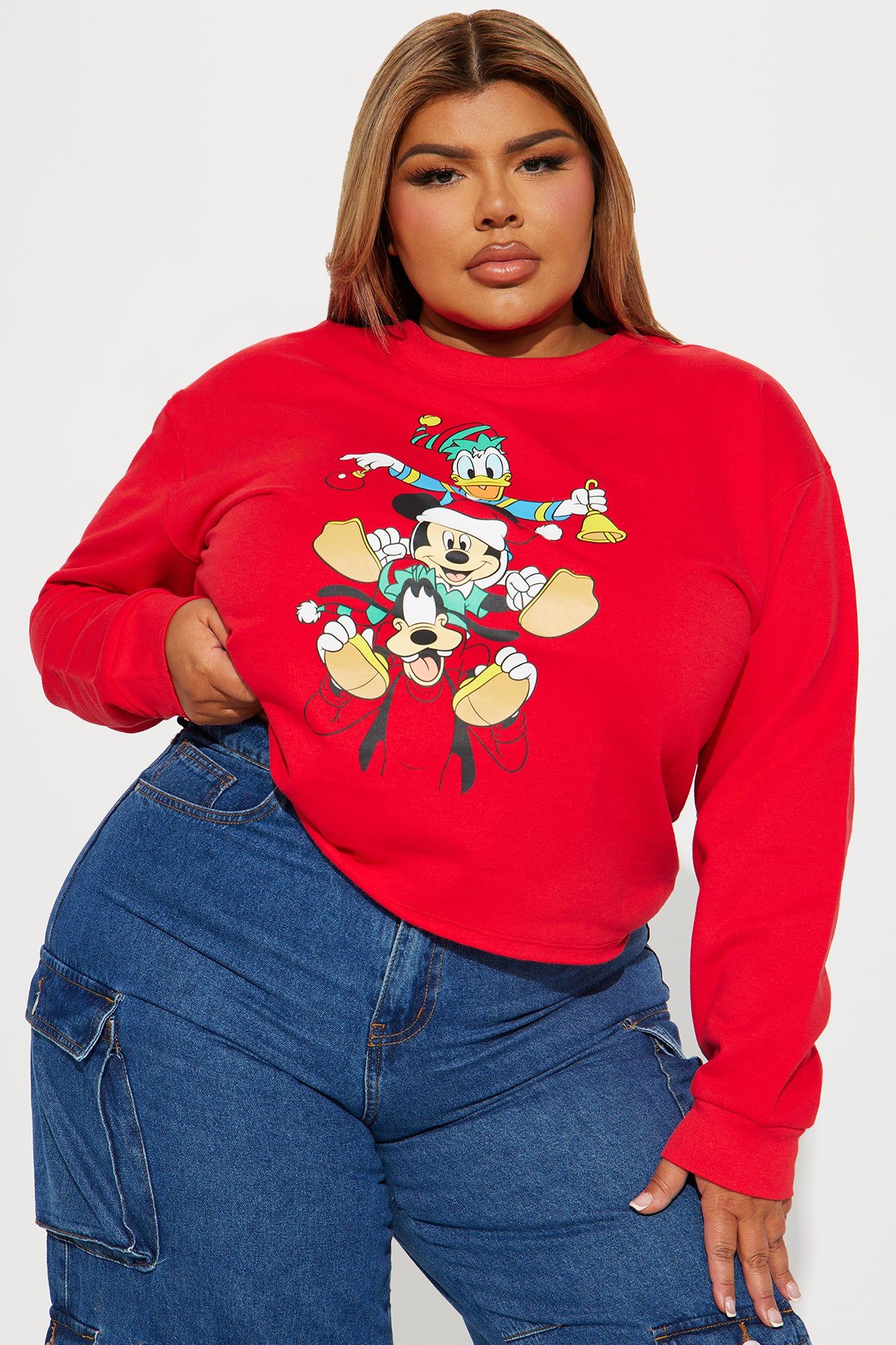 Mickeys Holiday With Friends Tshirt - Red sold by Fashion Nova product image thumbnail 5