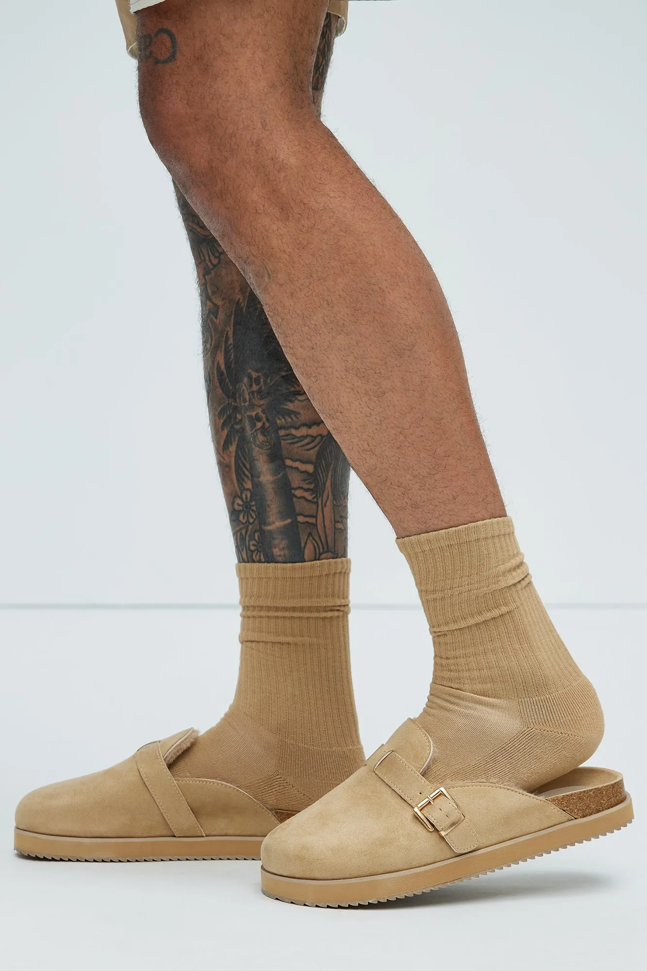 Slide Me Off Clogs - Tan sold by Fashion Nova