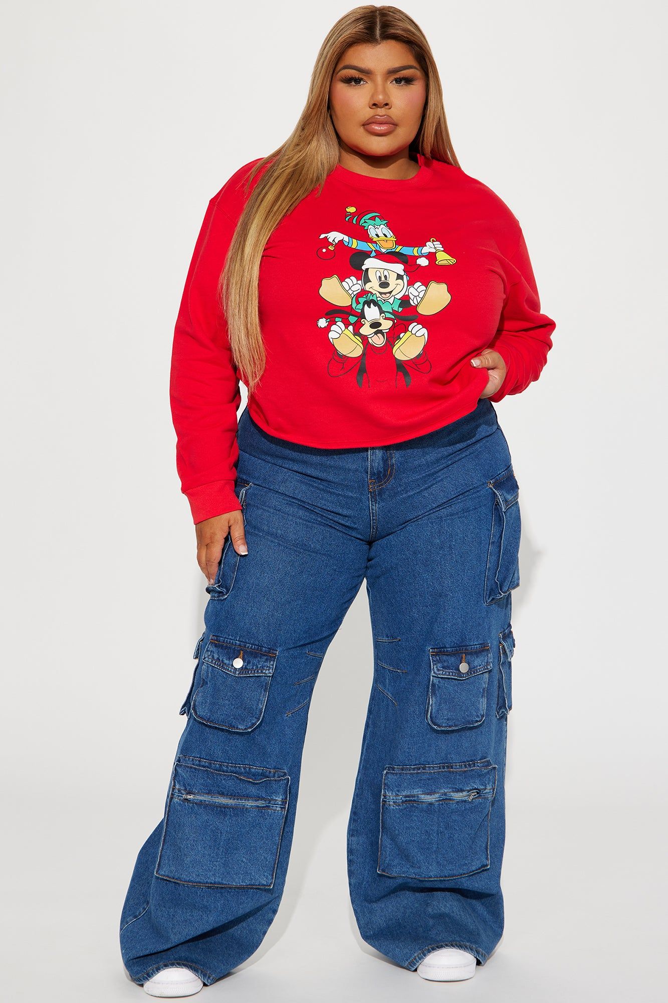 Mickeys Holiday With Friends Tshirt - Red sold by Fashion Nova product image thumbnail 6