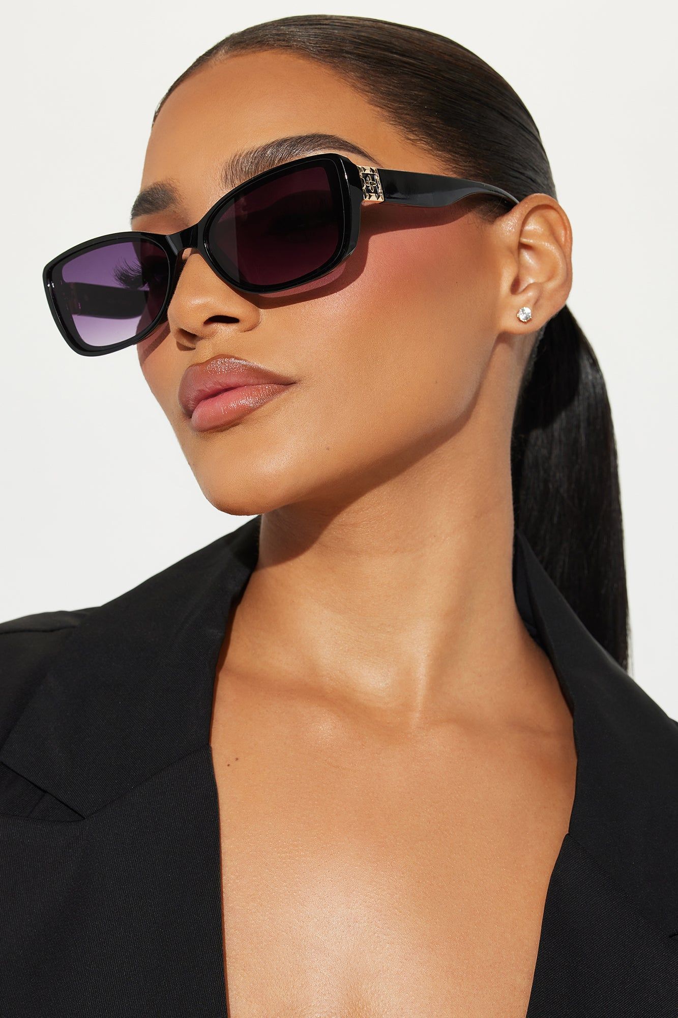 Talk Is Cheap Sunglasses - Black sold by Fashion Nova