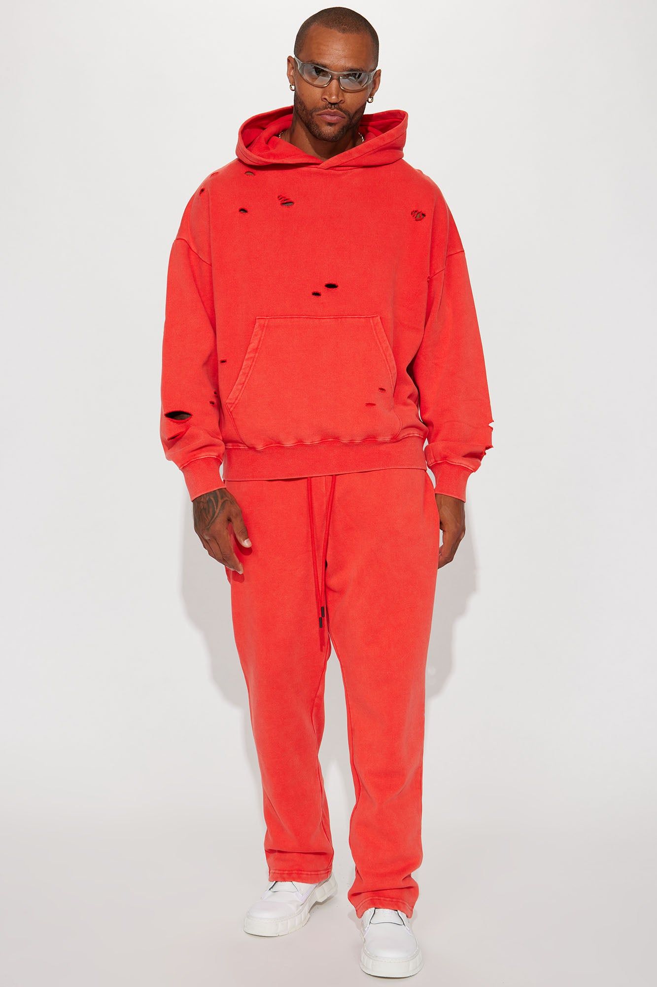 Tyson Ride It Out Straight Sweatpants - Red sold by Fashion Nova product image thumbnail 3