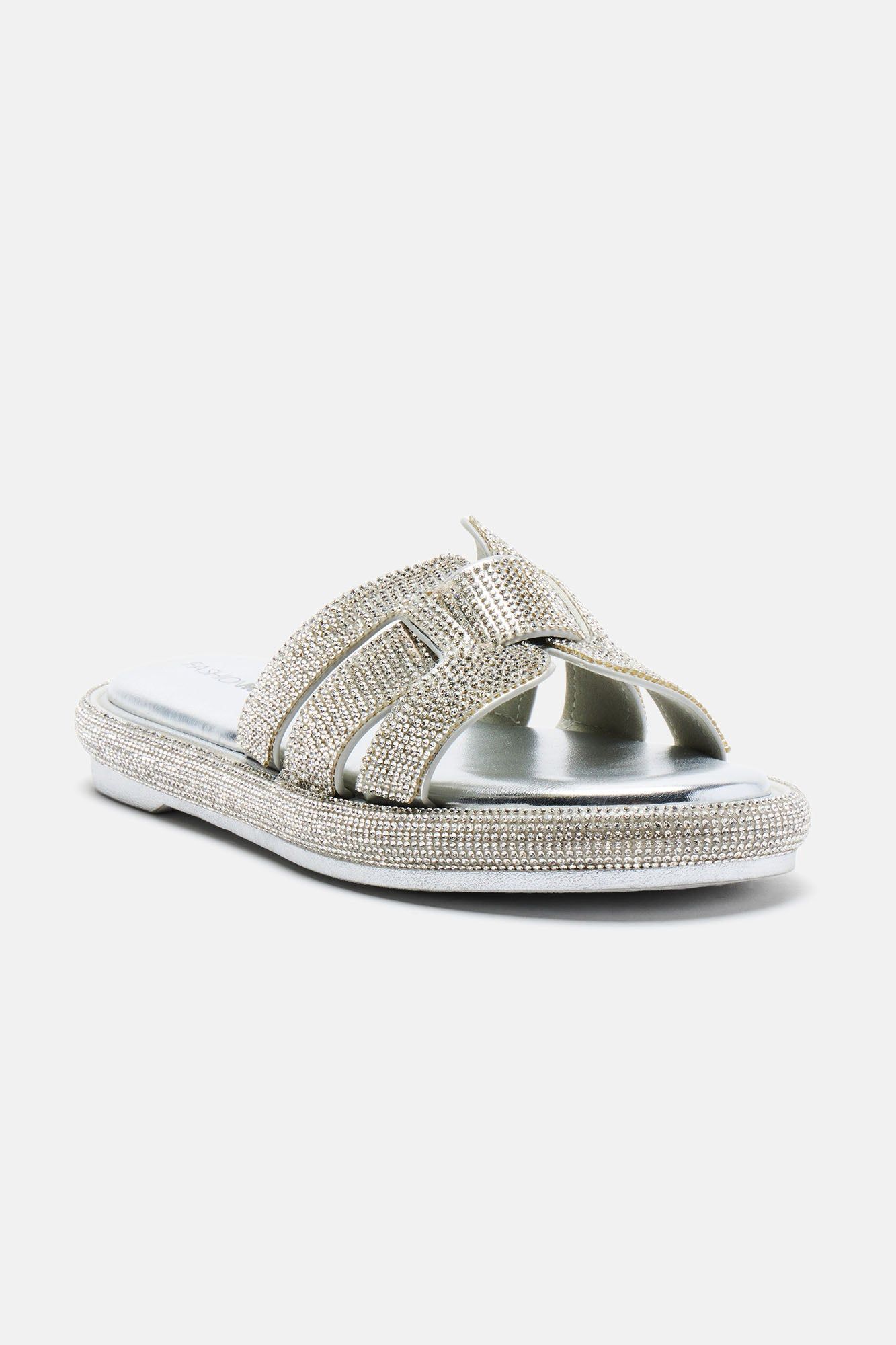 Emilia Embellished Sandals - Silver sold by Fashion Nova product image thumbnail 2